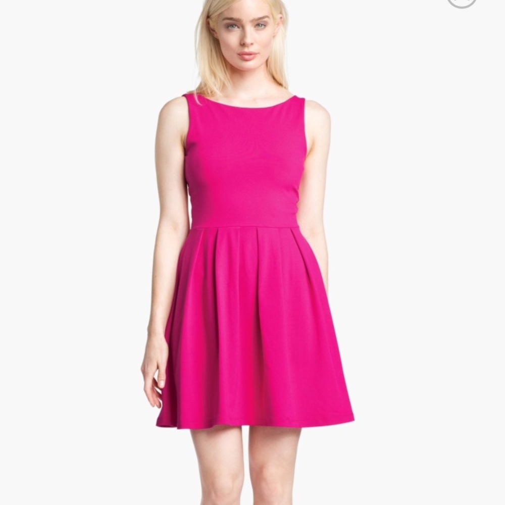 Susana Monaco Scoop Back Fit & Flare Dress Size M